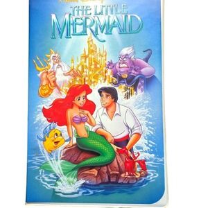 Disney The Little Mermaid VHS Kids N/A Blue The Classics  Banned Cover